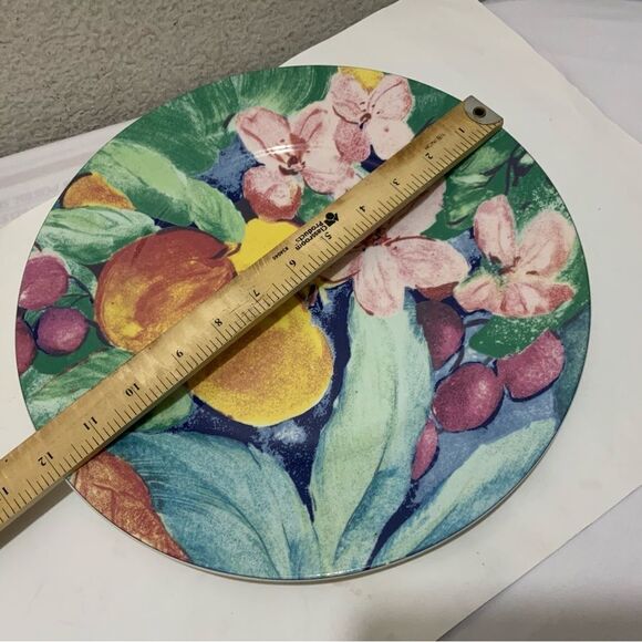 Mikasa Exotic Garden 12" Chop Round Serving Plate Charger - Picture 5 of 5